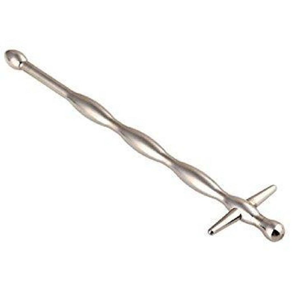 Wavy Cross Top Post Urethral Sound