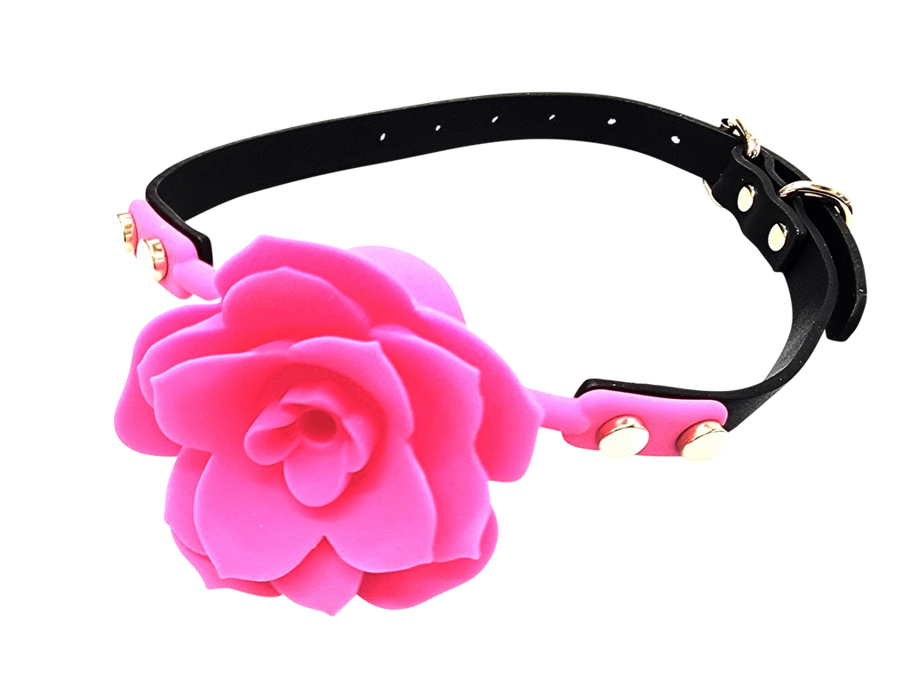 Ball Gag - Silicone Rose Flower