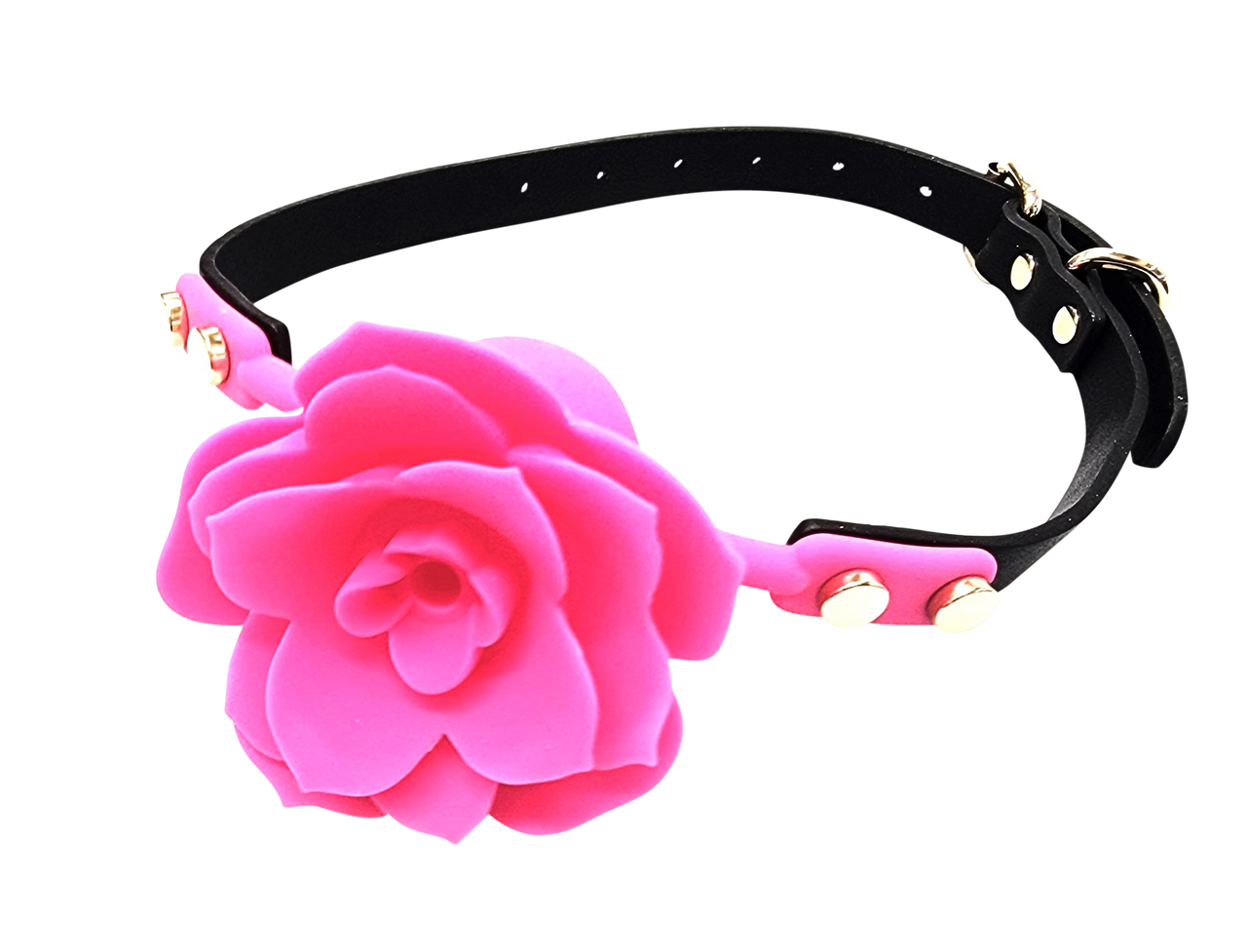 Ball Gag - Silicone Rose Flower