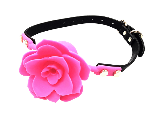 Ball Gag - Silicone Rose Flower