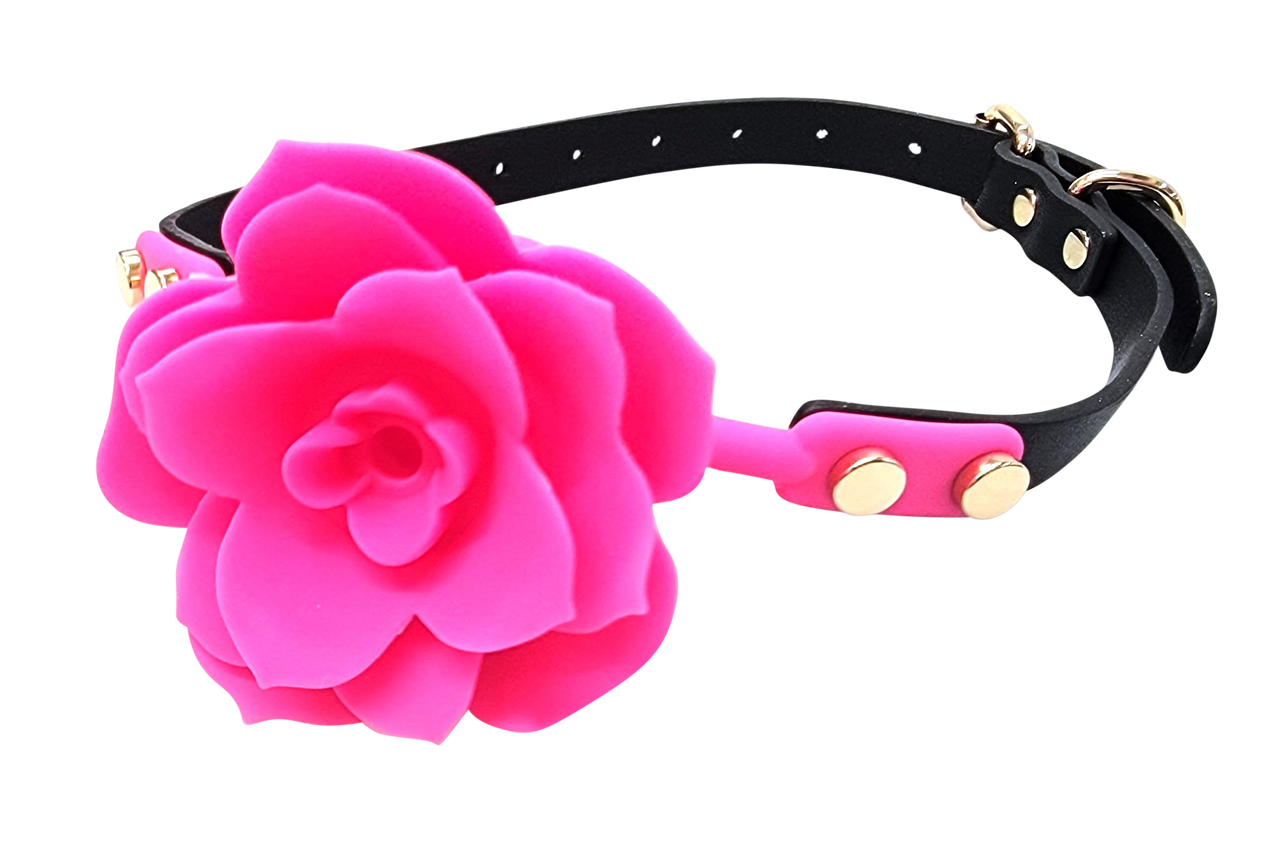 Ball Gag - Silicone Rose Flower
