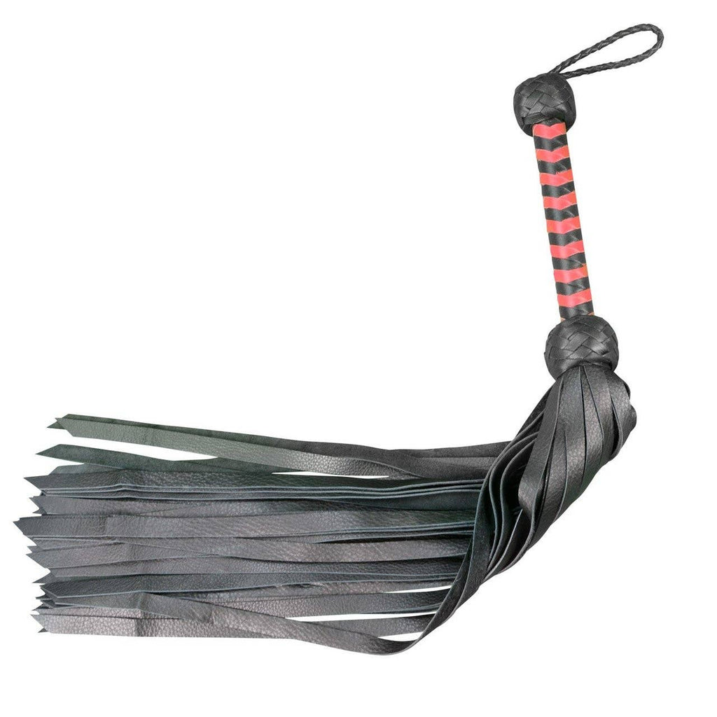 Flogger - Leather 28" Softy Calf 36 Tail - Black
