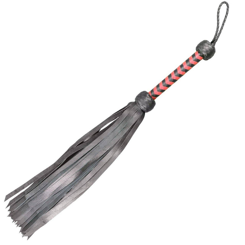 Flogger - Leather 28" Softy Calf 36 Tail - Black