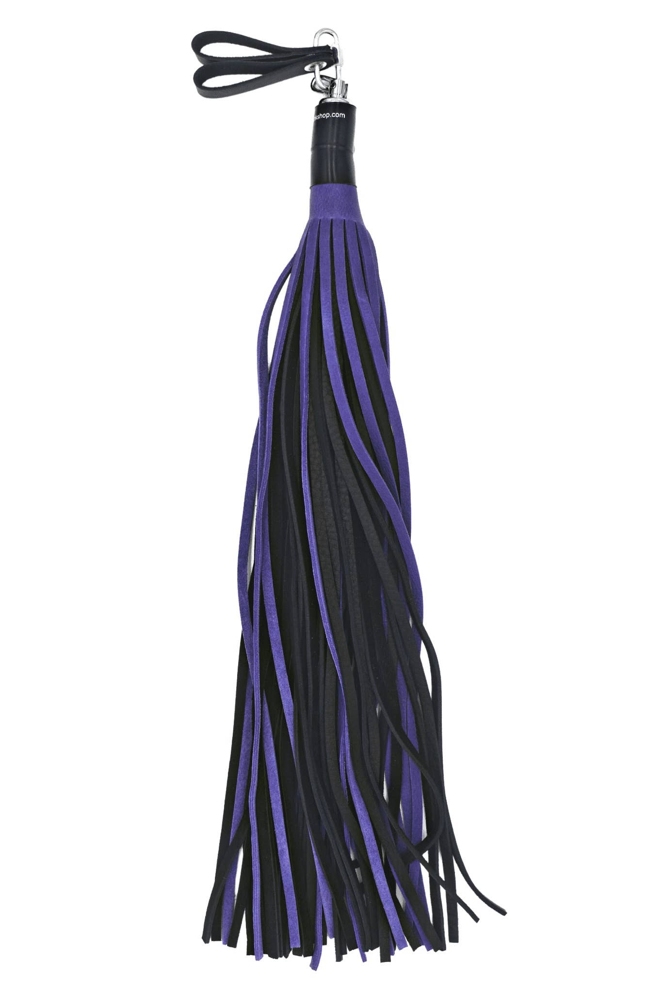 Bull Hide Floggers: 1/4" Falls with Finger Loops