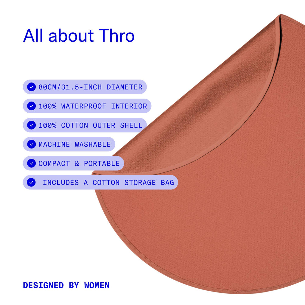 Thro Waterproof Play Blanket – Copper (Portable Cover)