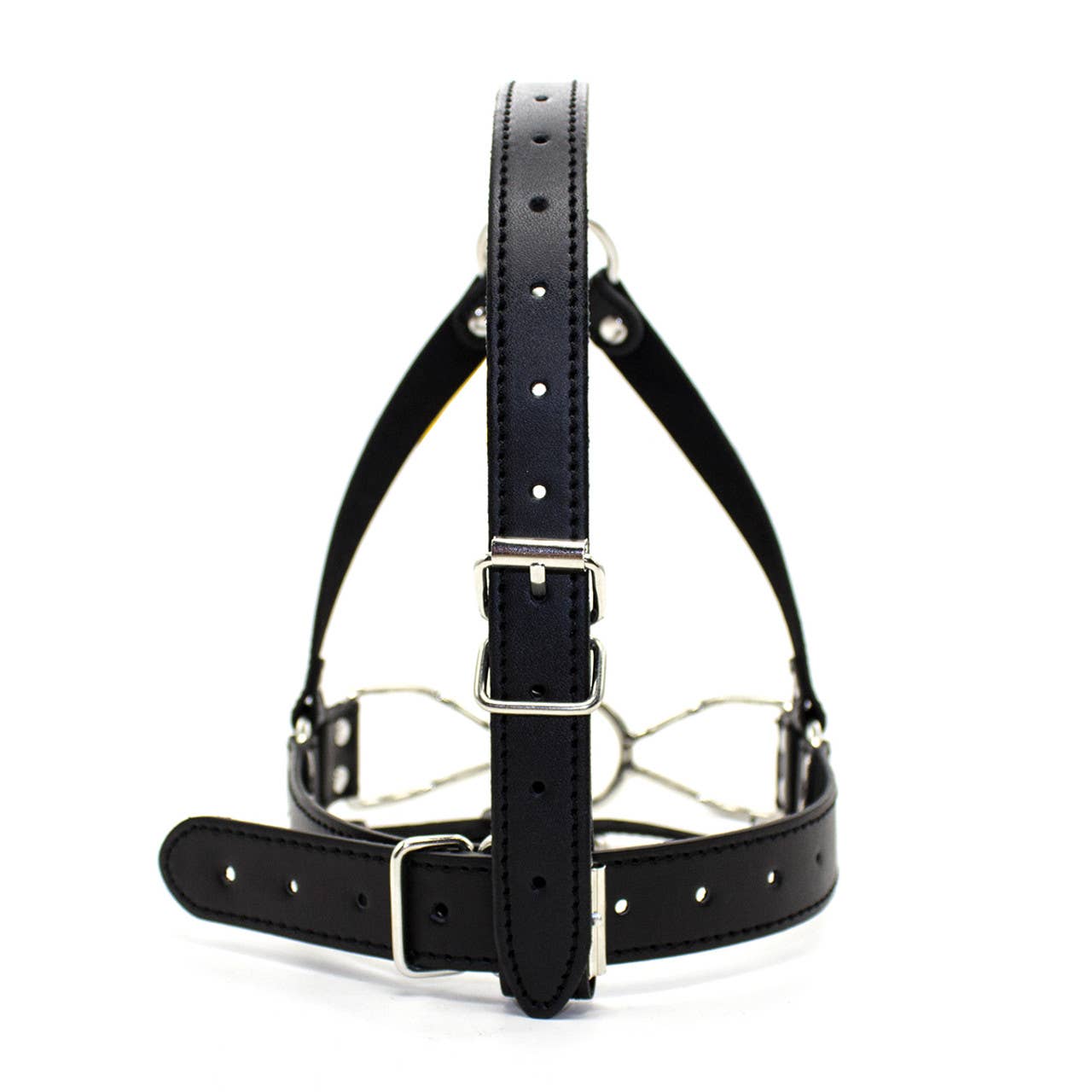 Ball Gag Full Head Harness - PVC with Steel Spider Gag