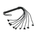 Flogger - Leather 24" Braided Tails Cat O' Nine Tails