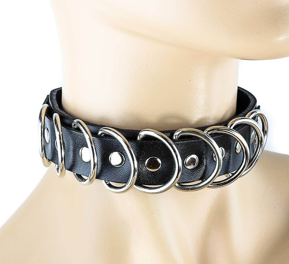 D RING BONDAGE CHOKER