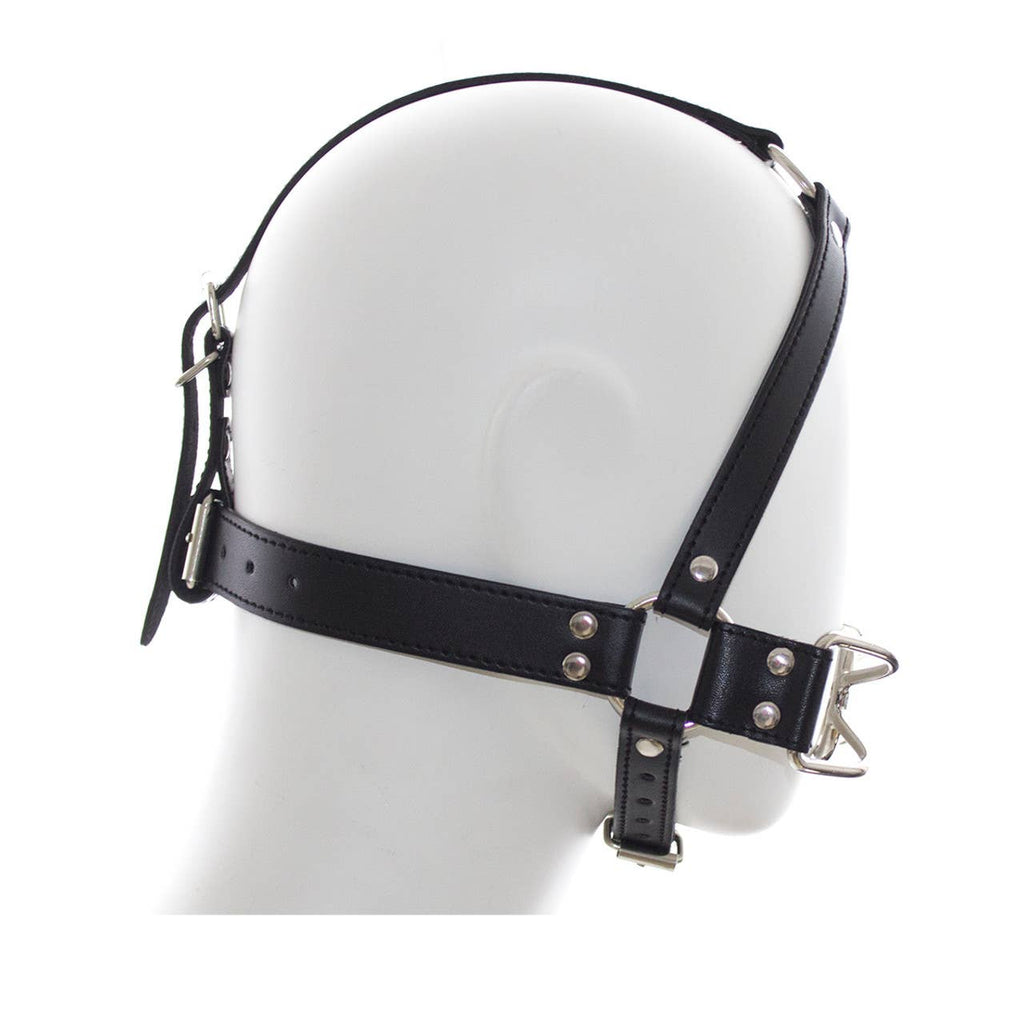Ball Gag Full Head Harness - PVC with Steel Spider Gag