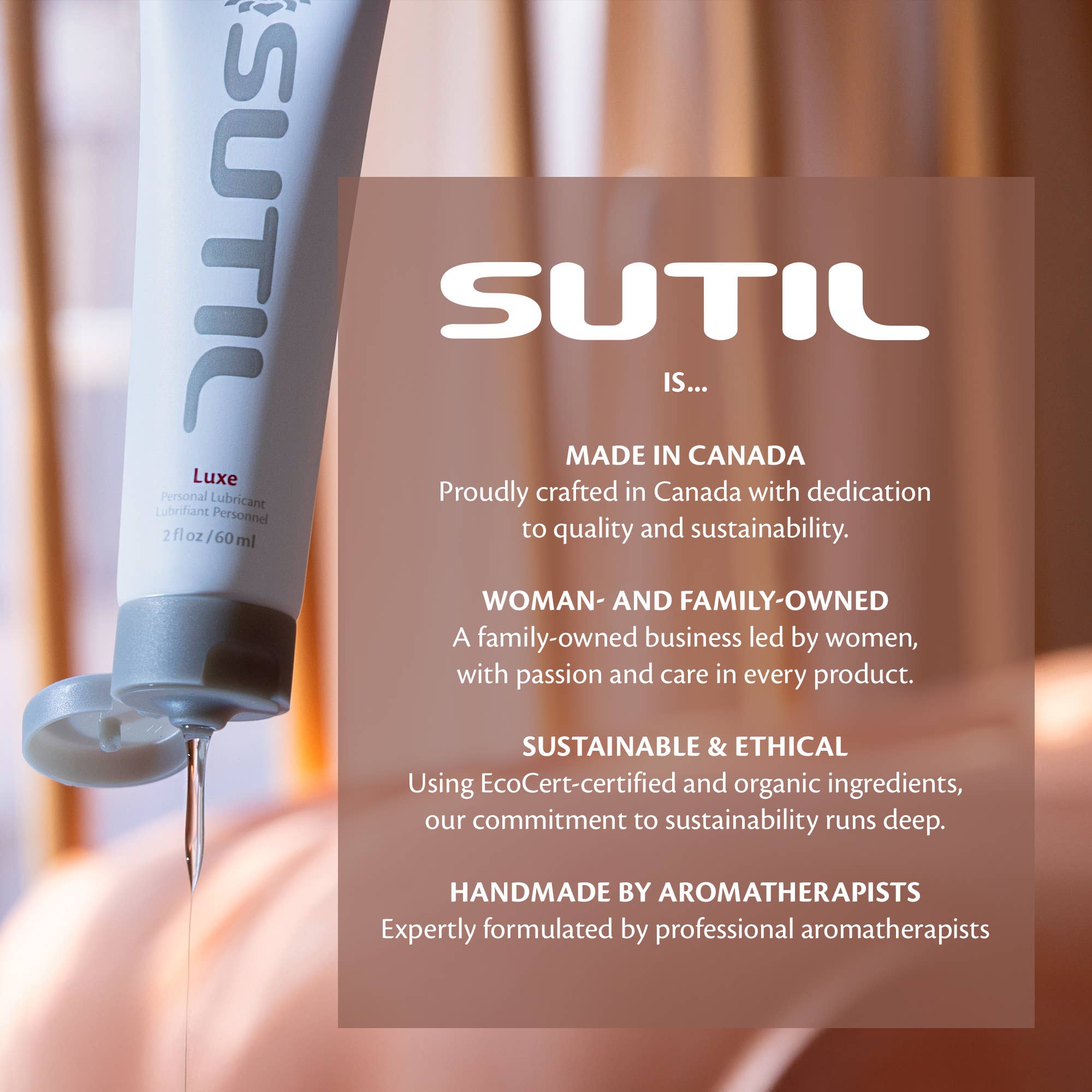 Sutil Luxe - Water-based Lubricant with Hyaluronic Acid