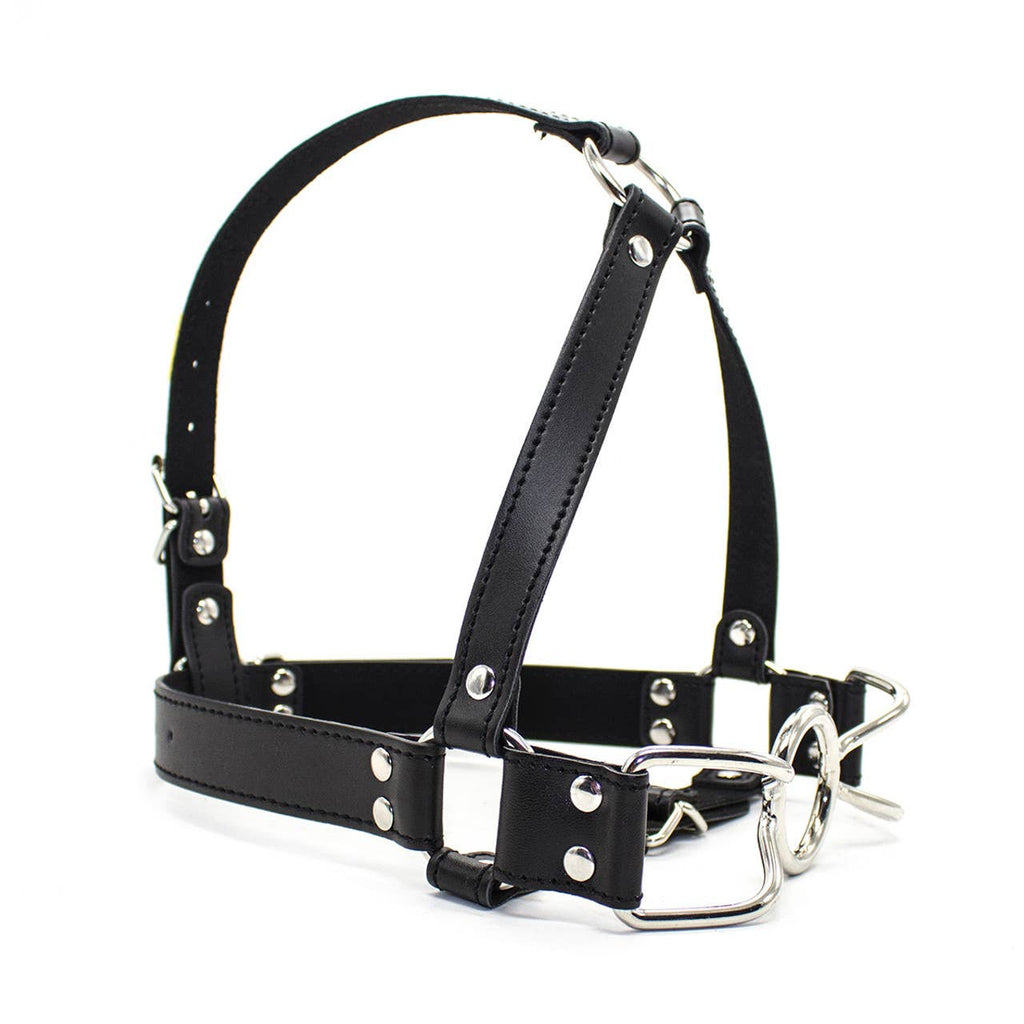 Ball Gag Full Head Harness - PVC with Steel Spider Gag