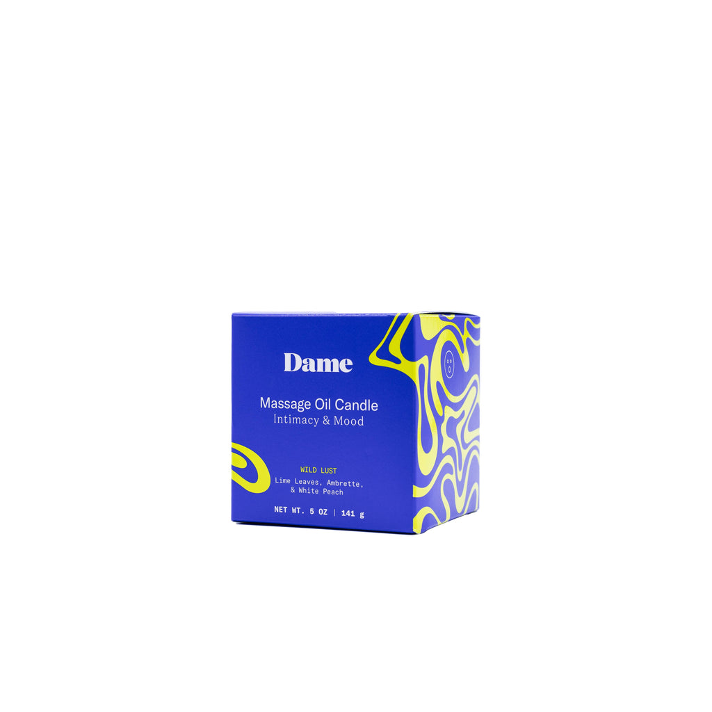 Massage Oil Candle – Wild Lust | Peach & Lime Leaves