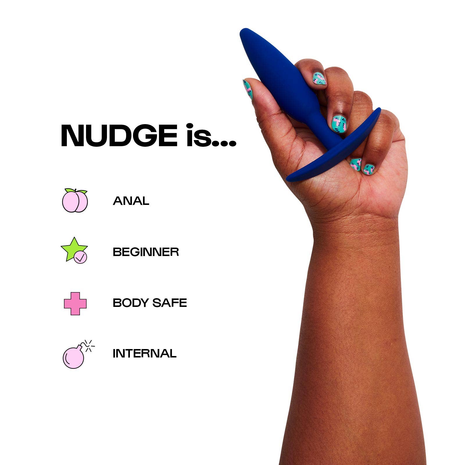 Nudge Slim Tapered Silicone Sex Toy
