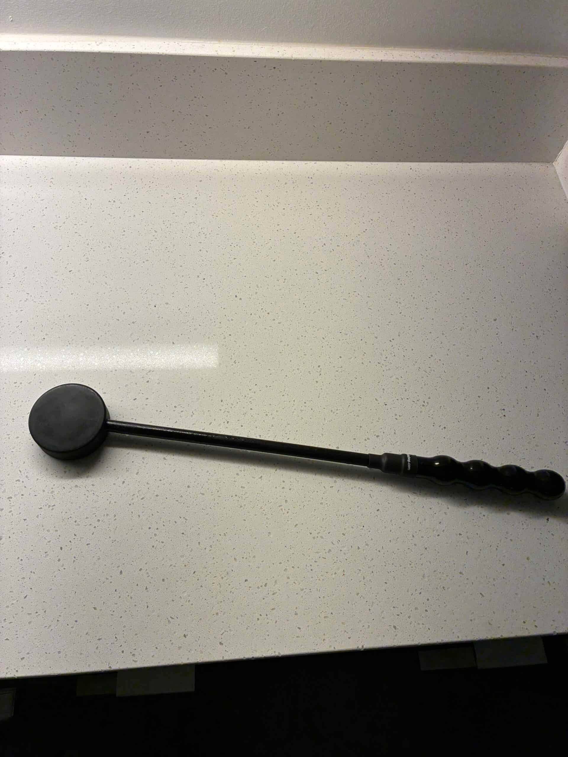 Hockey Puck on a Stick, for BDSM Impact Play