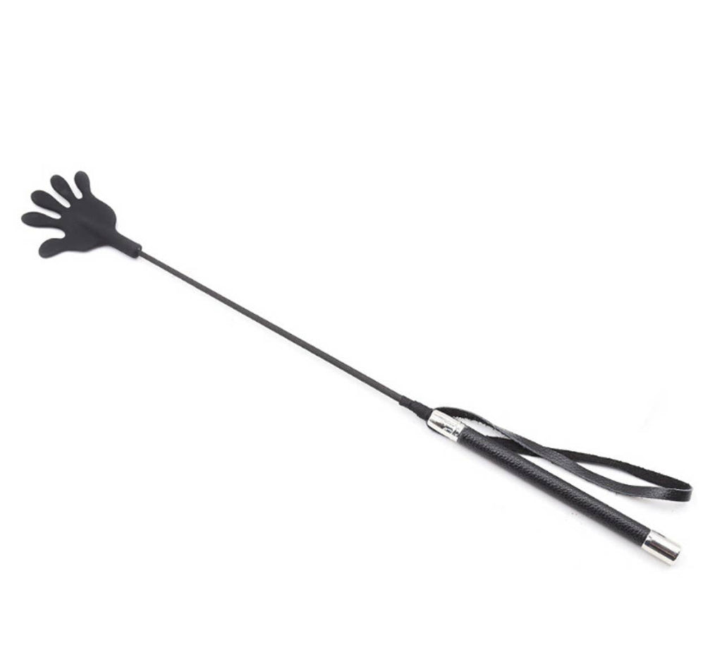 Crop - Black Hand Silicone Riding Spanking Crop