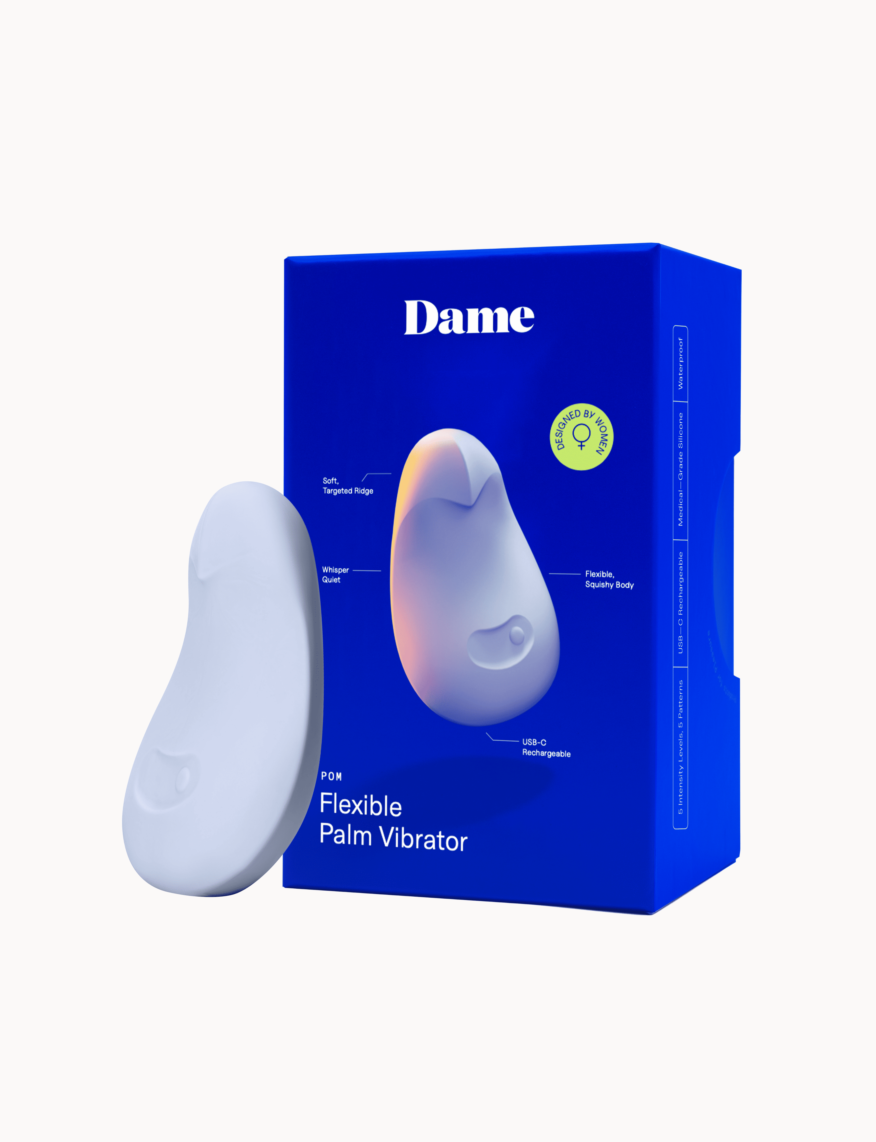 Pom Vibrator - Ice | Flexible Palm Clitoral Massager