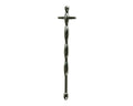 Wavy Cross Top Post Urethral Sound