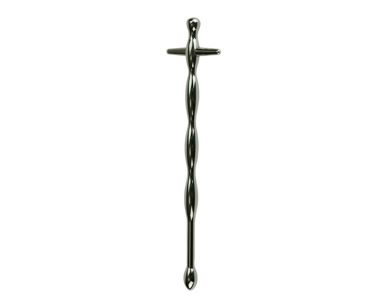 Wavy Cross Top Post Urethral Sound