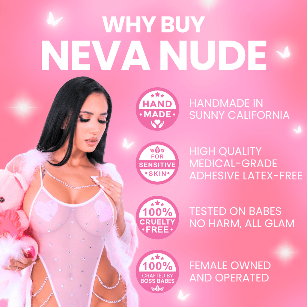 Hellhorned Hex Goat White Glitter Nipple Cover Pasties