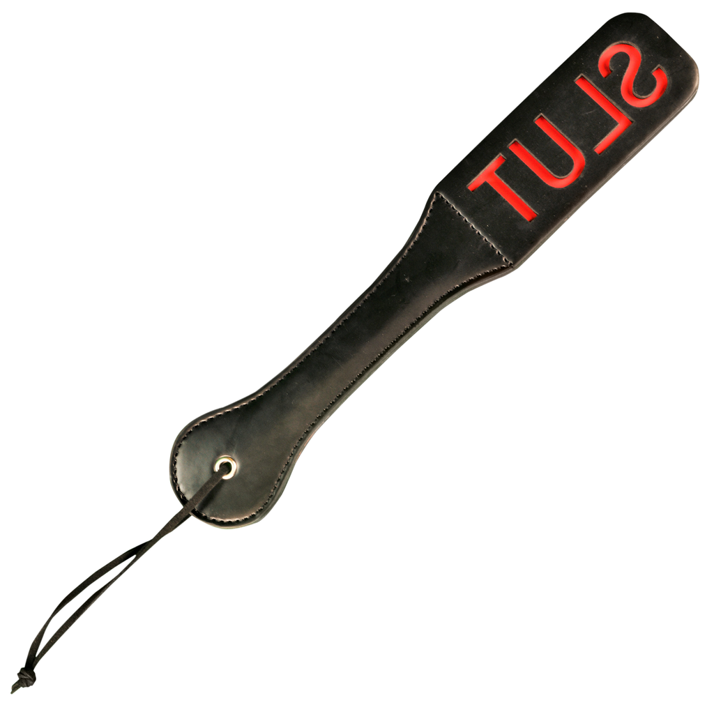 Paddle - "Slut" Imprint PVC Impact Slapper