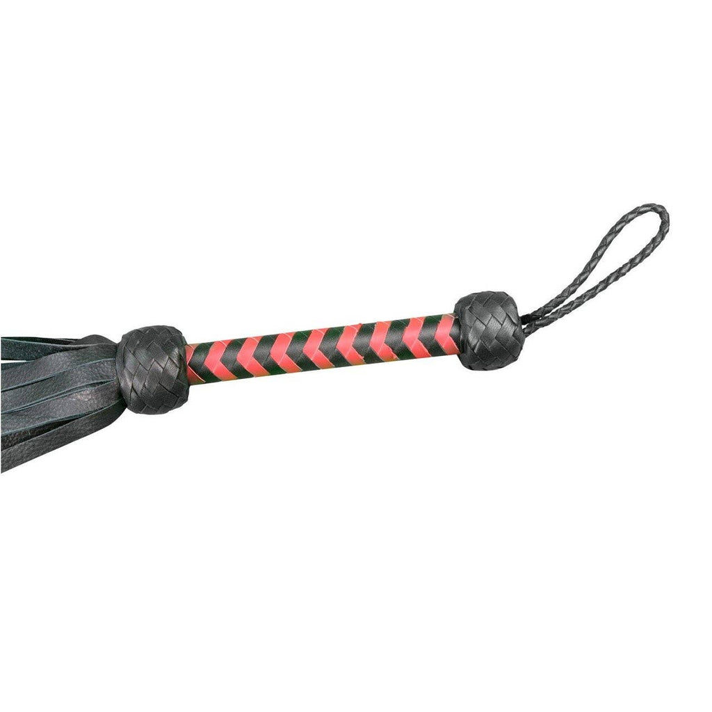 Flogger - Leather 28" Softy Calf 36 Tail - Black