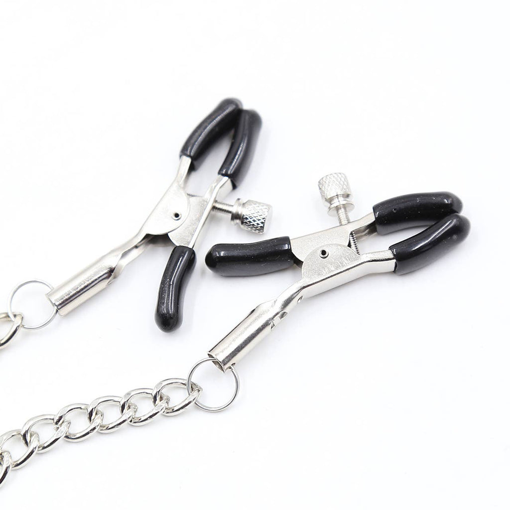 Ball Gag - Spider Gag with Adjustable Nipple Clamps