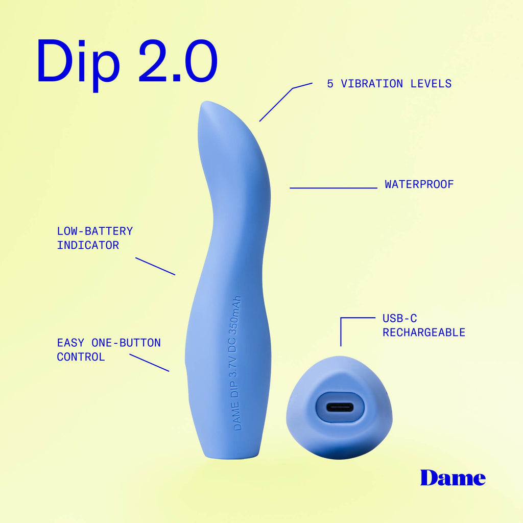 Dip, Versatile Classic Vibrator - Perwinkle