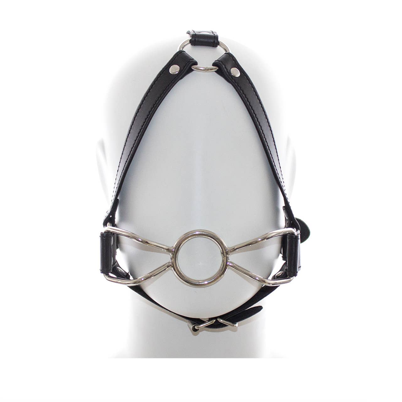 Ball Gag Full Head Harness - PVC with Steel Spider Gag