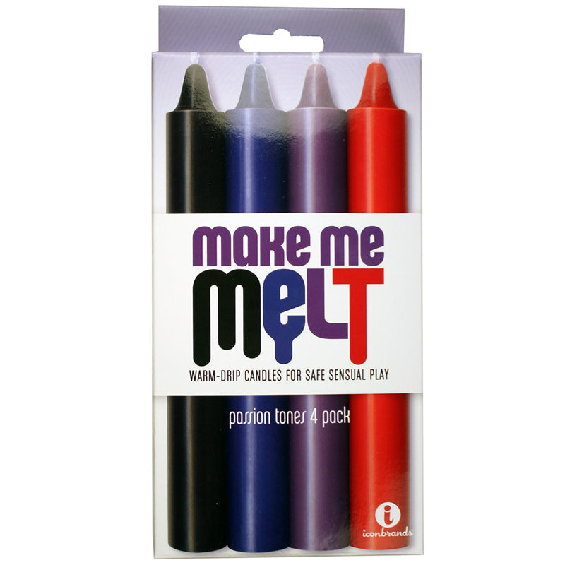 Make Me Melt Sensual Warm-Drip Candles, 4 Pack