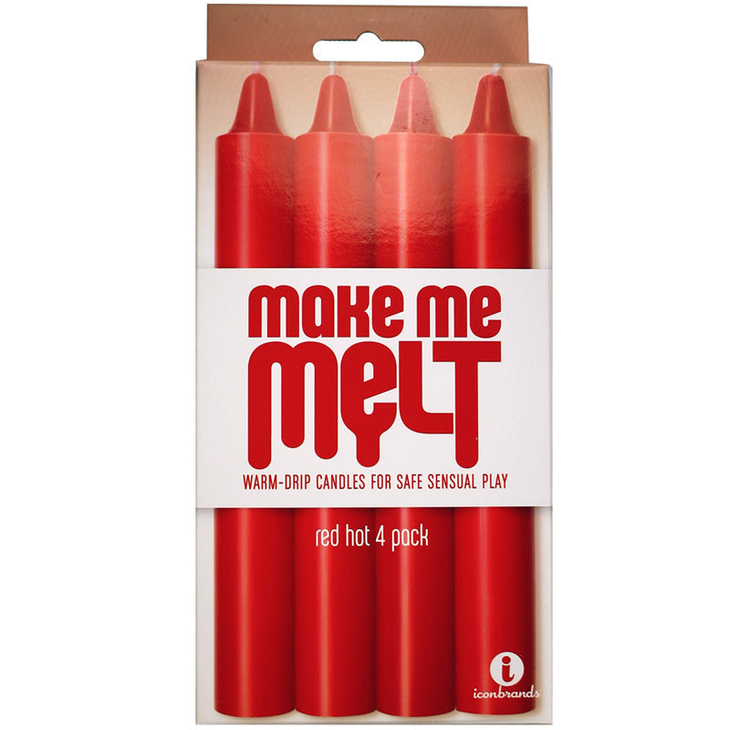 Make Me Melt Sensual Warm-Drip Candles, 4 Pack