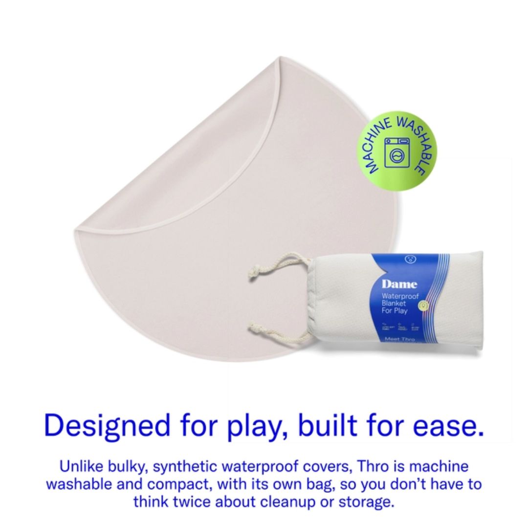 Thro Waterproof Play Blanket - Oat (Travel+Protection)
