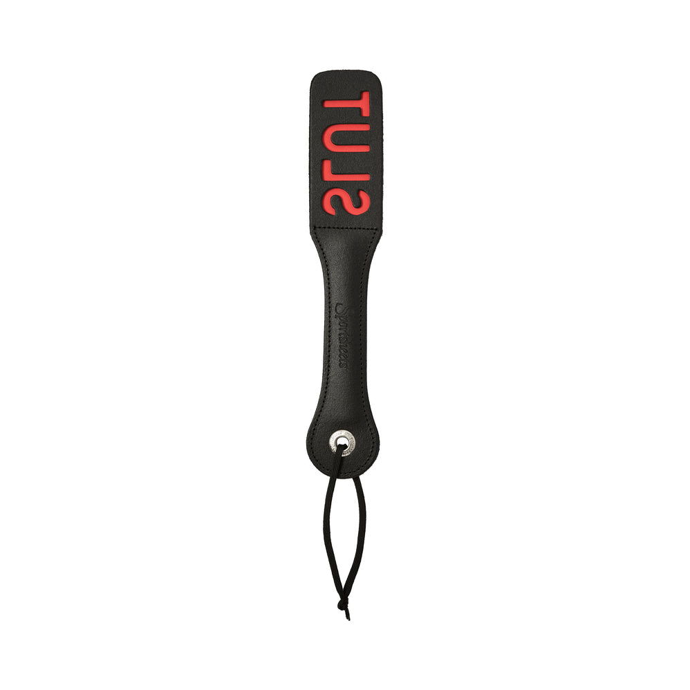 Leather ‘Slut’ Paddle