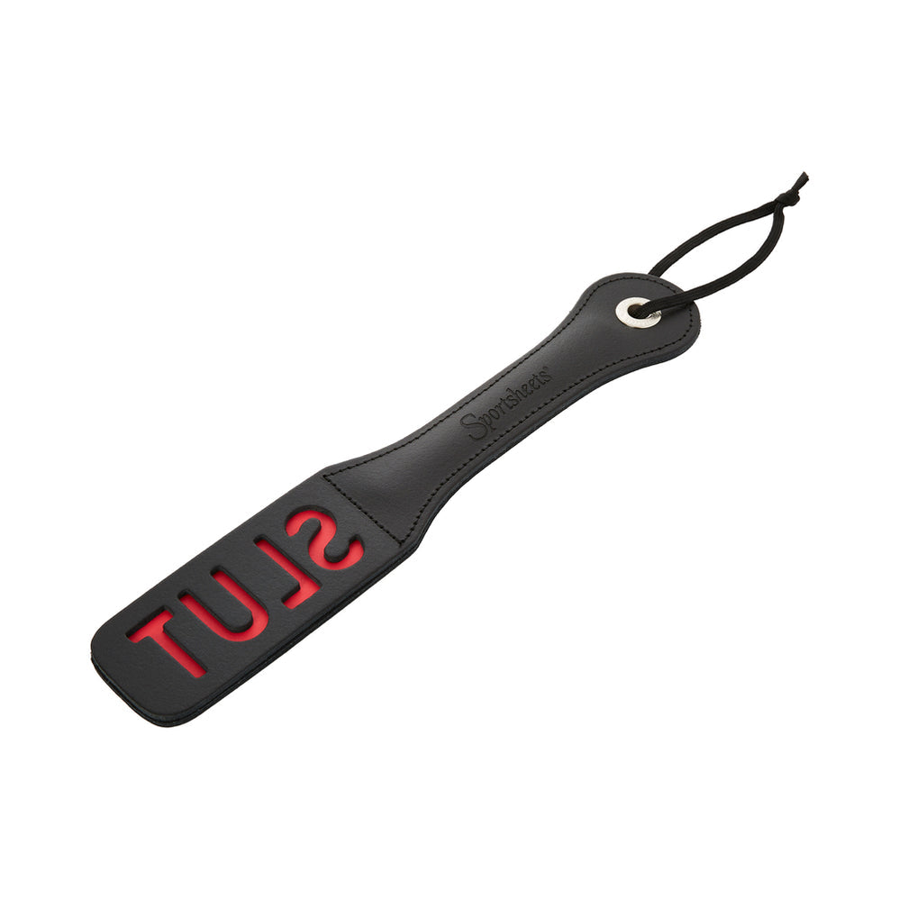 Leather ‘Slut’ Paddle