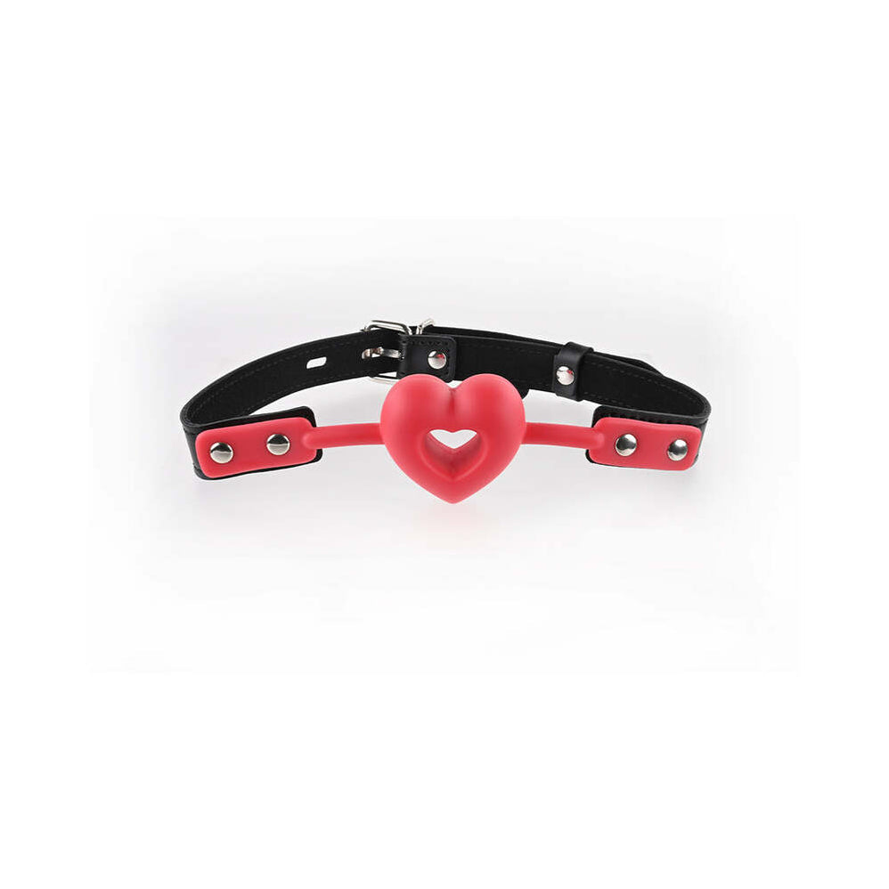 Breathable Heart-Shaped Silicone Ball Gag