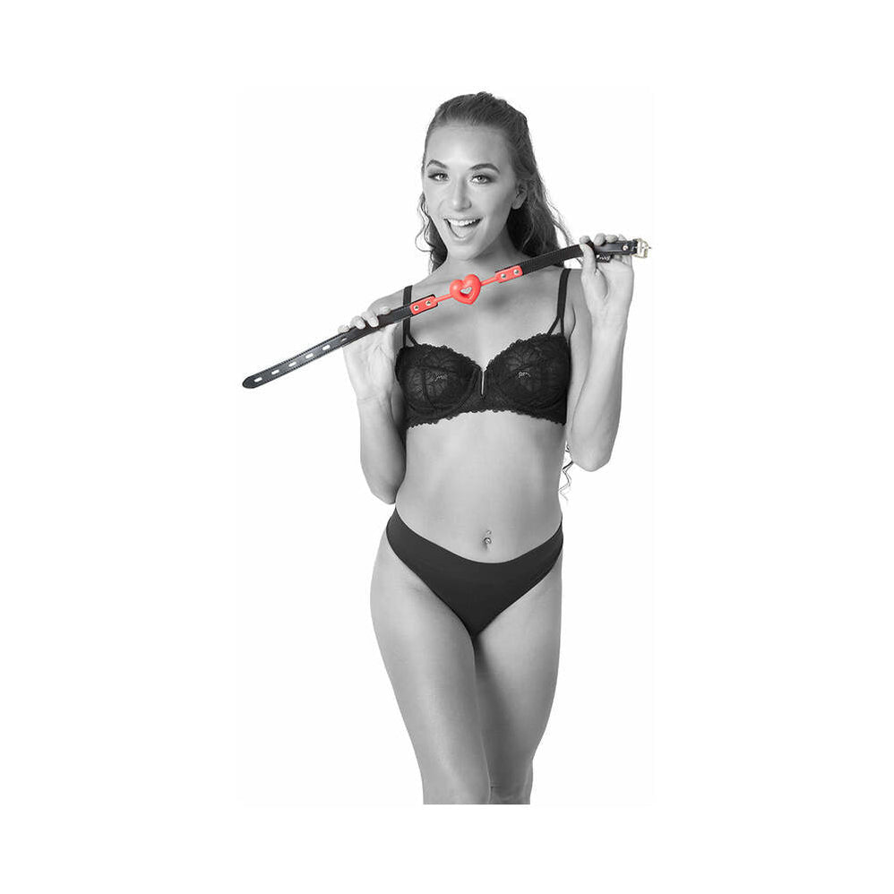 Breathable Heart-Shaped Silicone Ball Gag