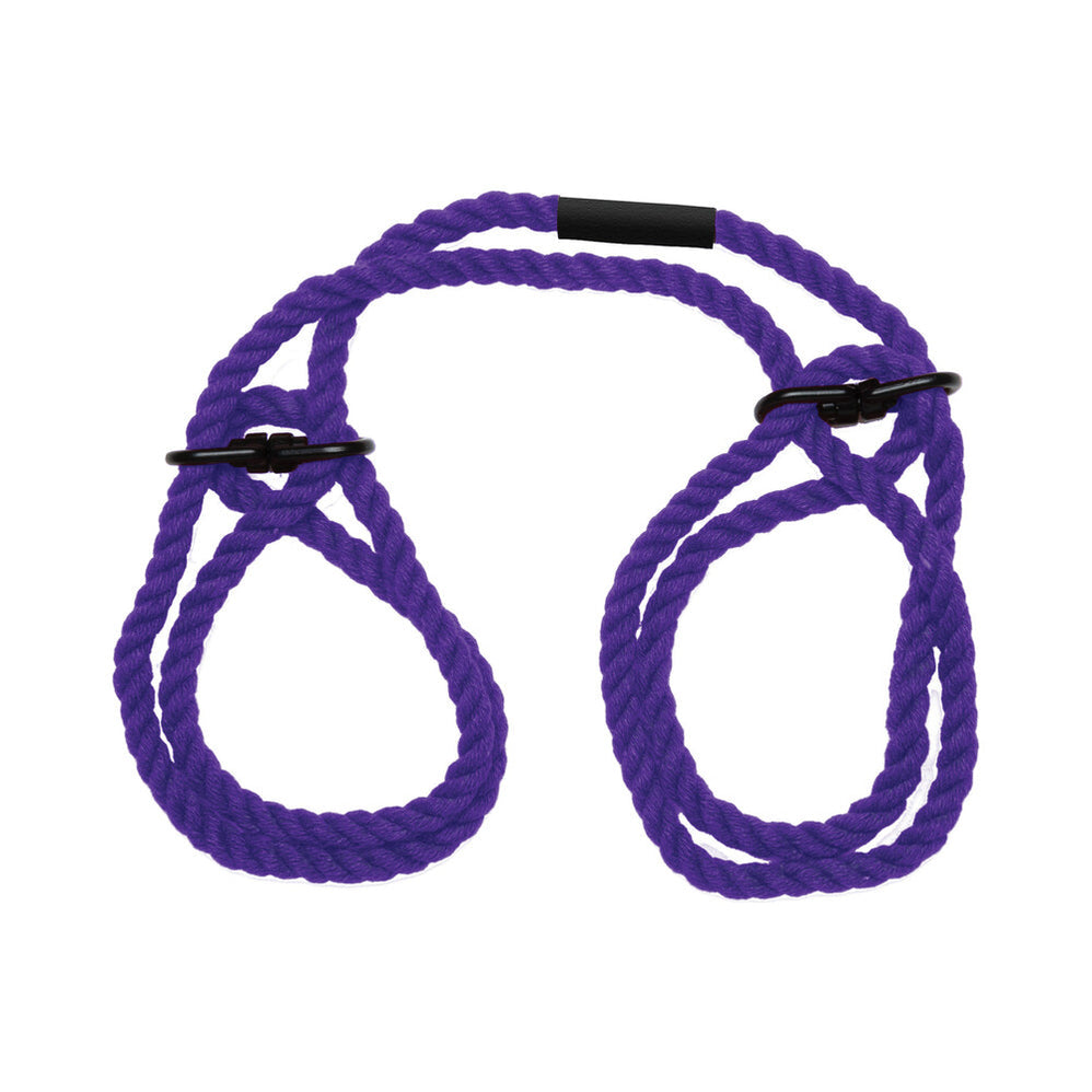Merci Restrain Hemp Wrist or Ankle Cuffs - Violet