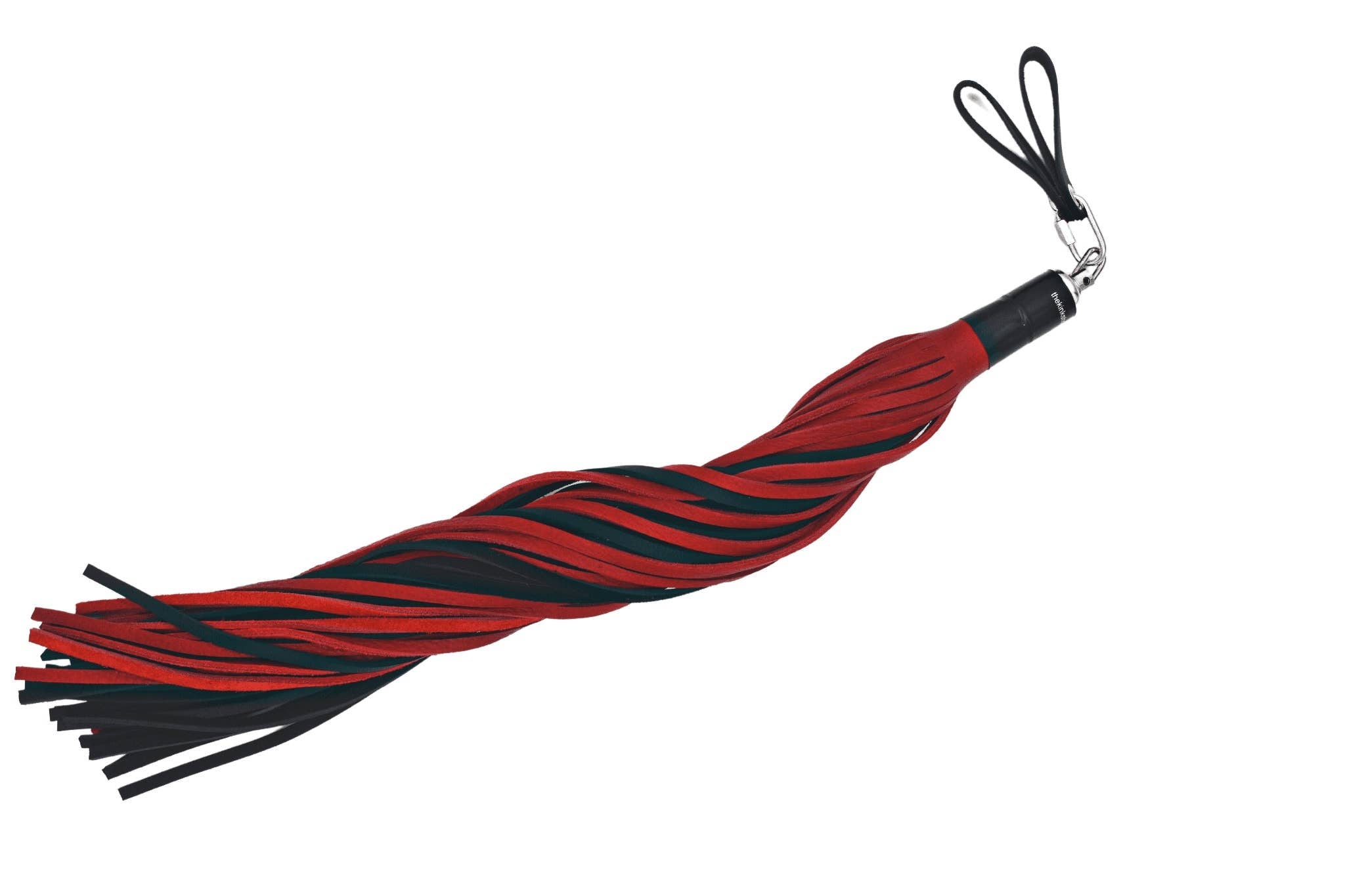 Bull Hide Floggers: 1/4" Falls with Finger Loops
