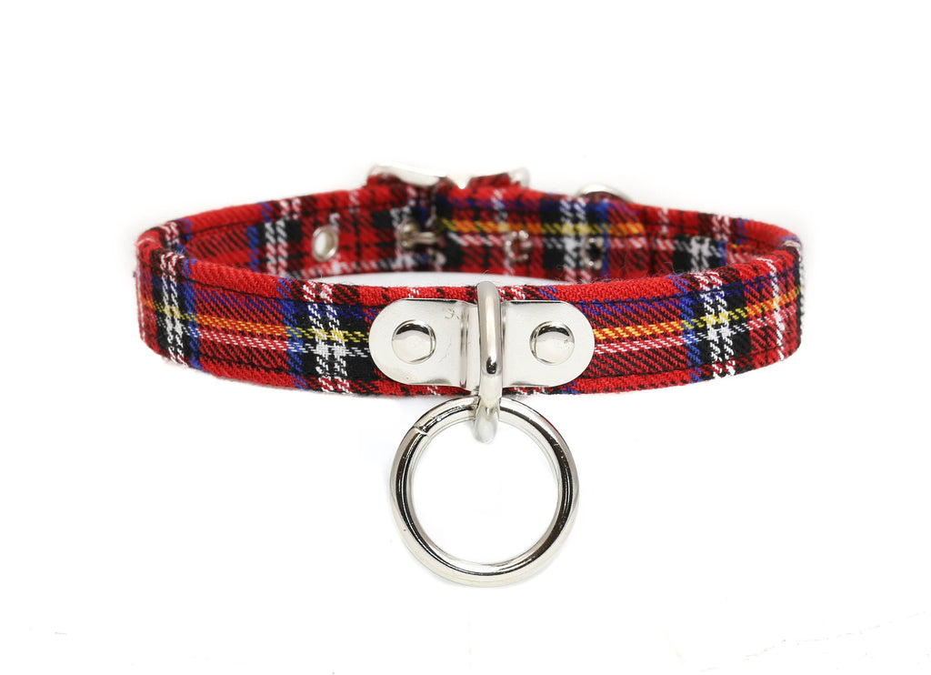 PLAID BONDAGE COLLAR