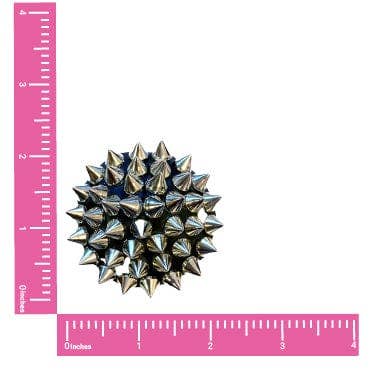 Bowser Silver Spike Black Pleather Reusable Silicone Nipple Cover Pasties