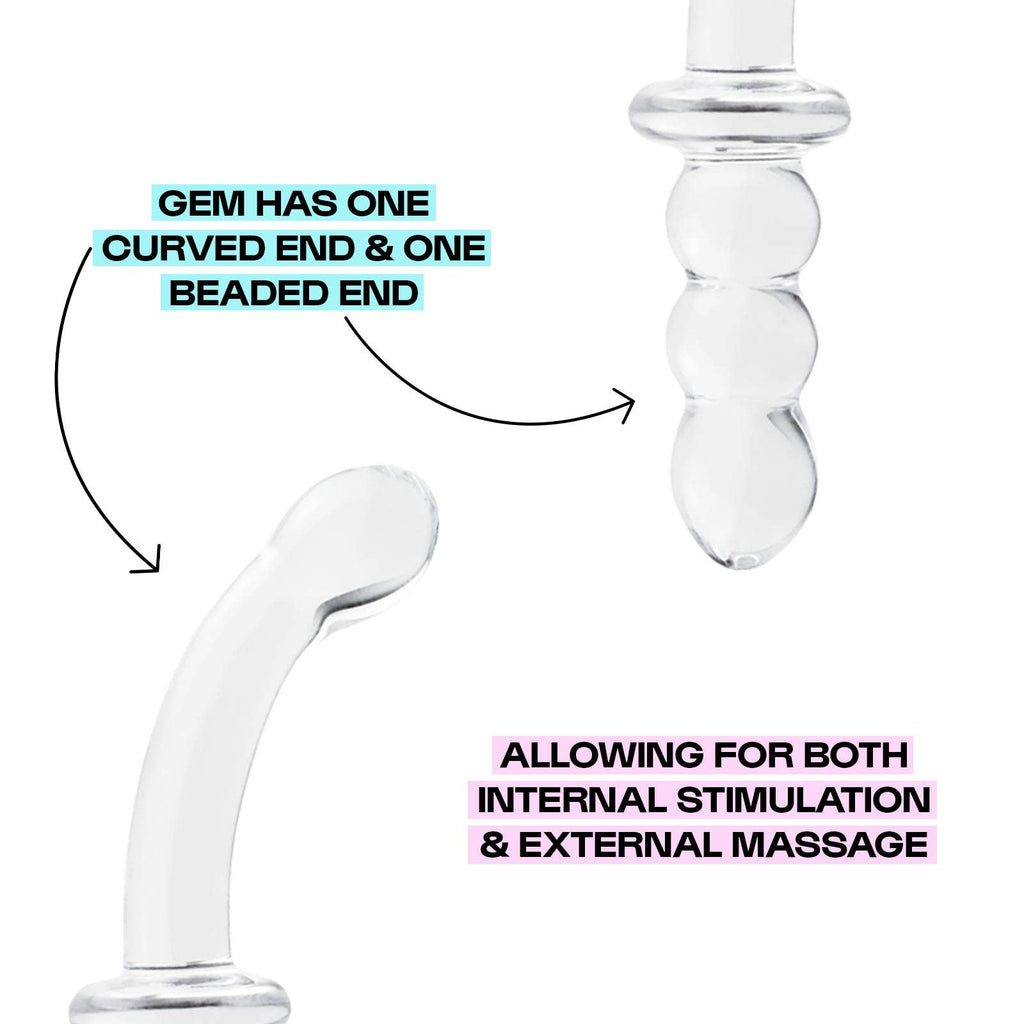 Gemini Borosilicate Glass Dildo