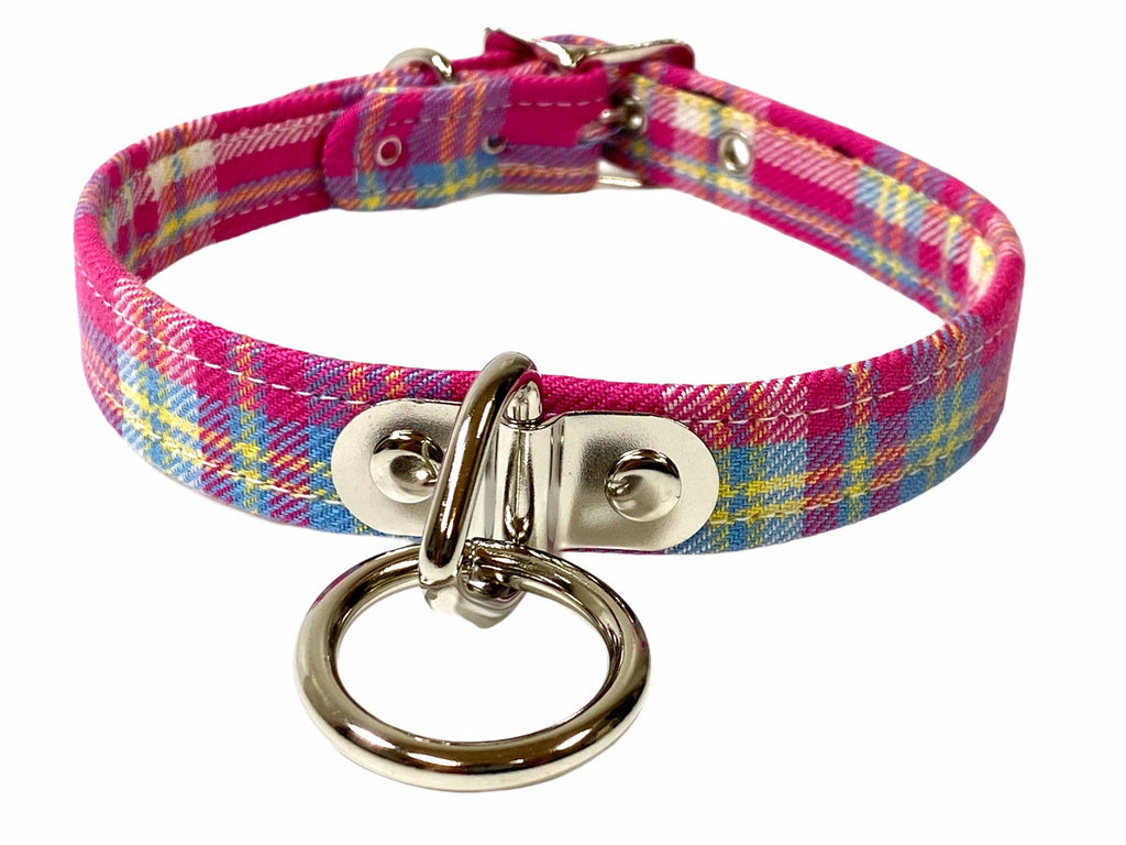 PLAID BONDAGE COLLAR