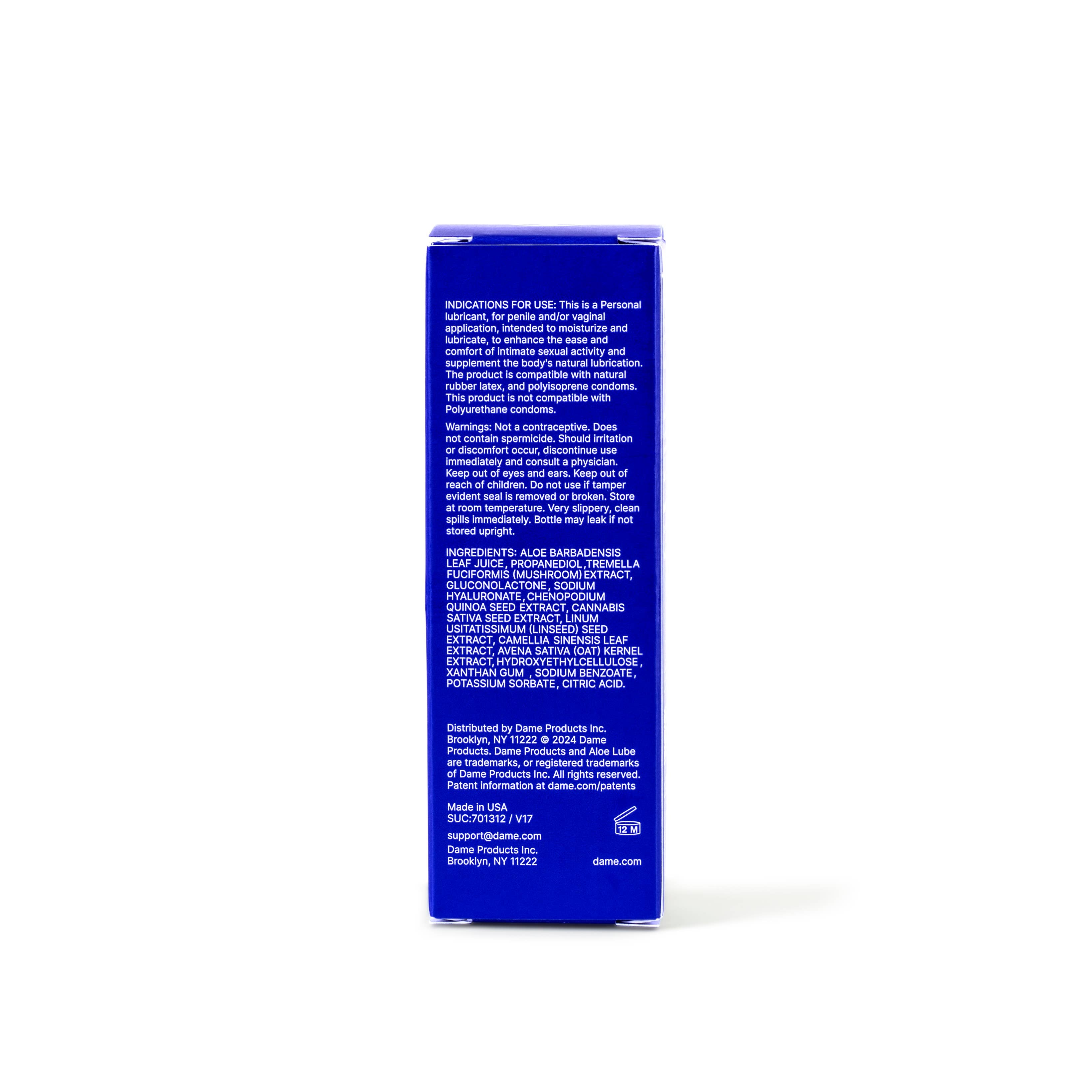 Aloe Lube 2oz | Natural pH-Balanced Travel Lubricant