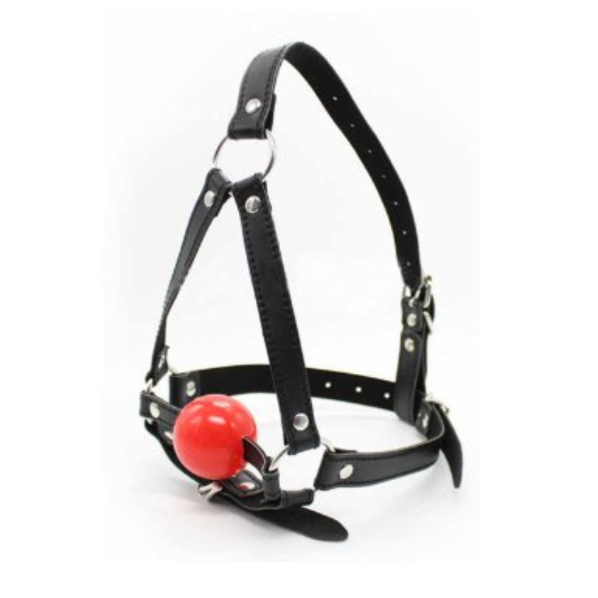 Ball Gag - Full Head Harness Breathable Gag with Nose Hook