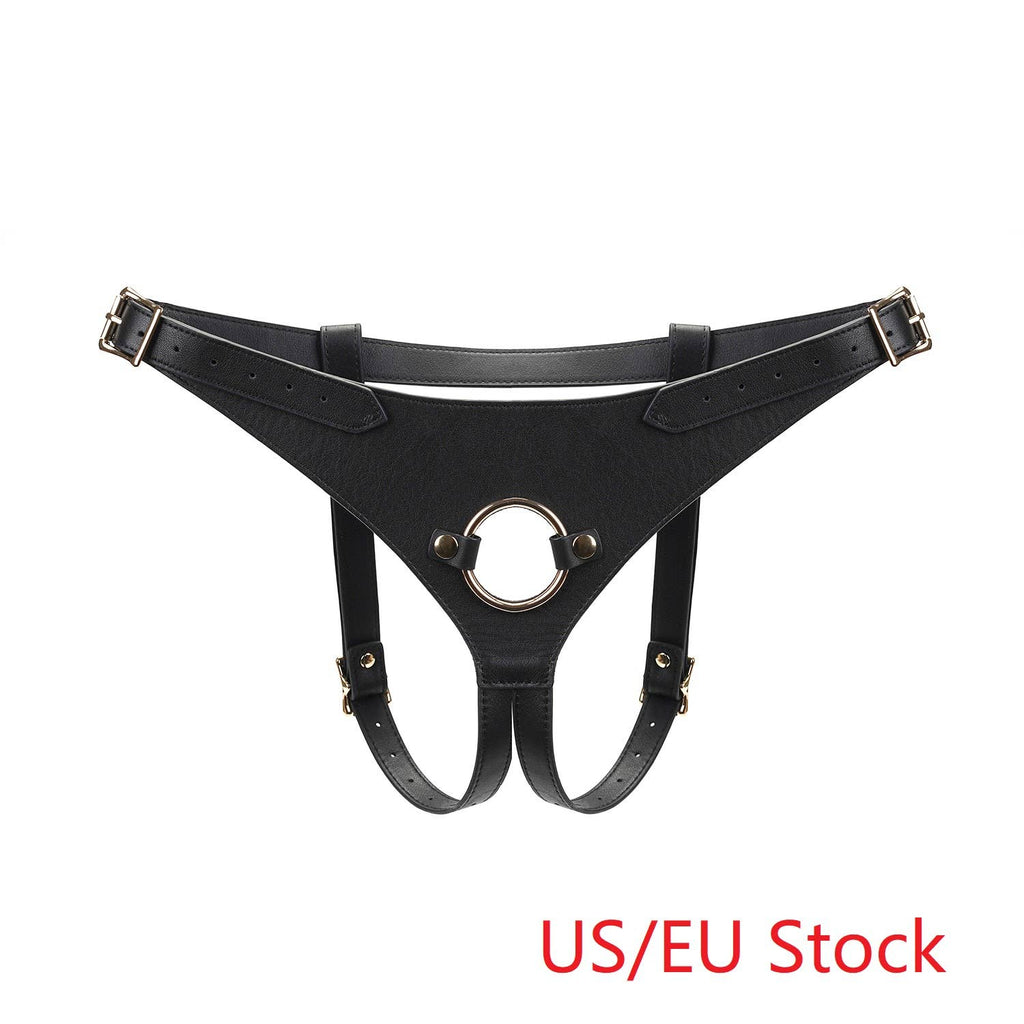 Dark Secret Deluxe Leather Strap On Harness