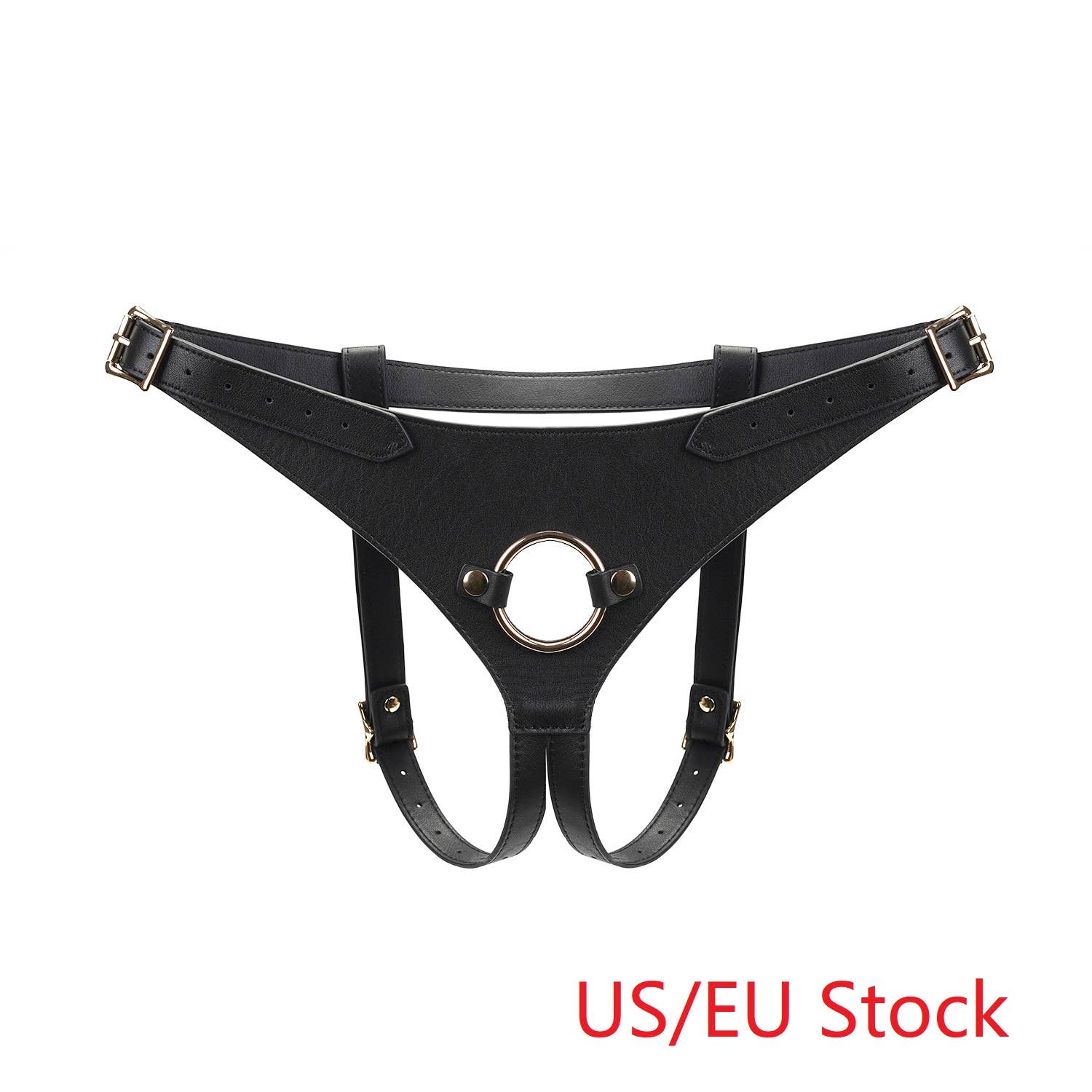 Dark Secret Deluxe Leather Strap On Harness