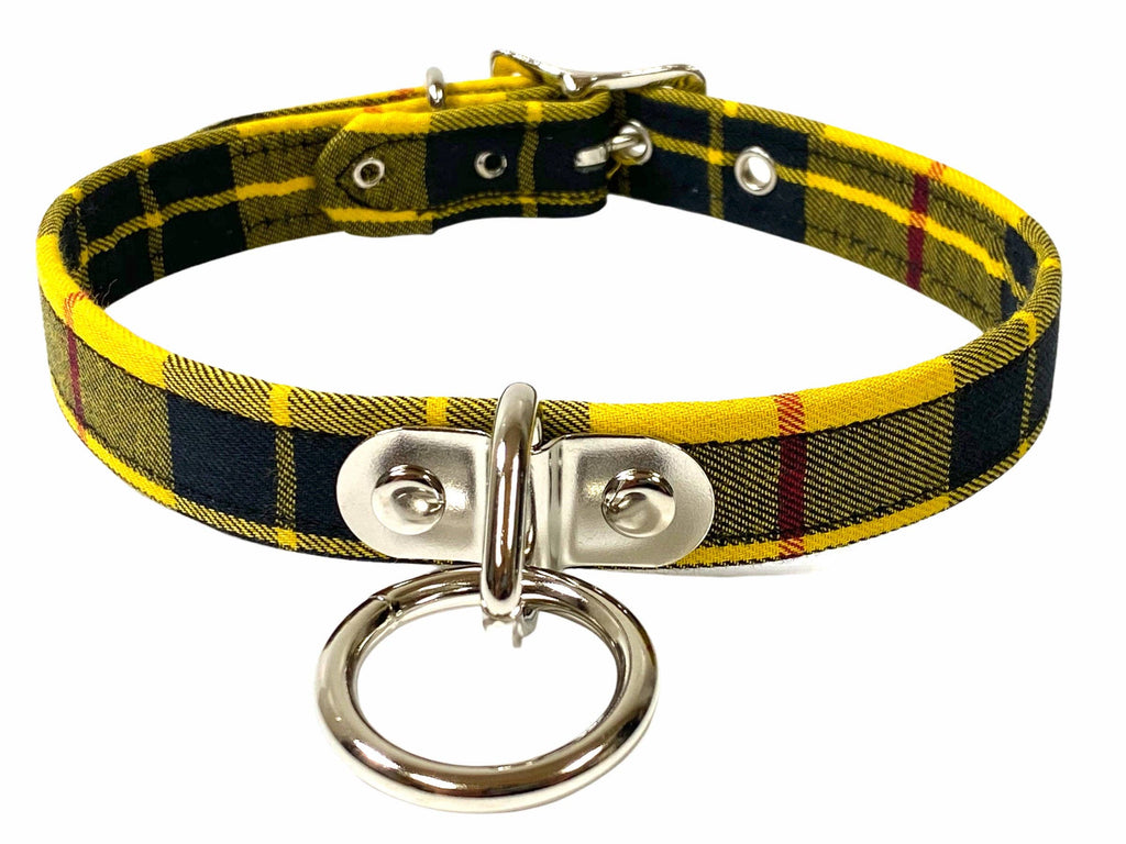 PLAID BONDAGE COLLAR
