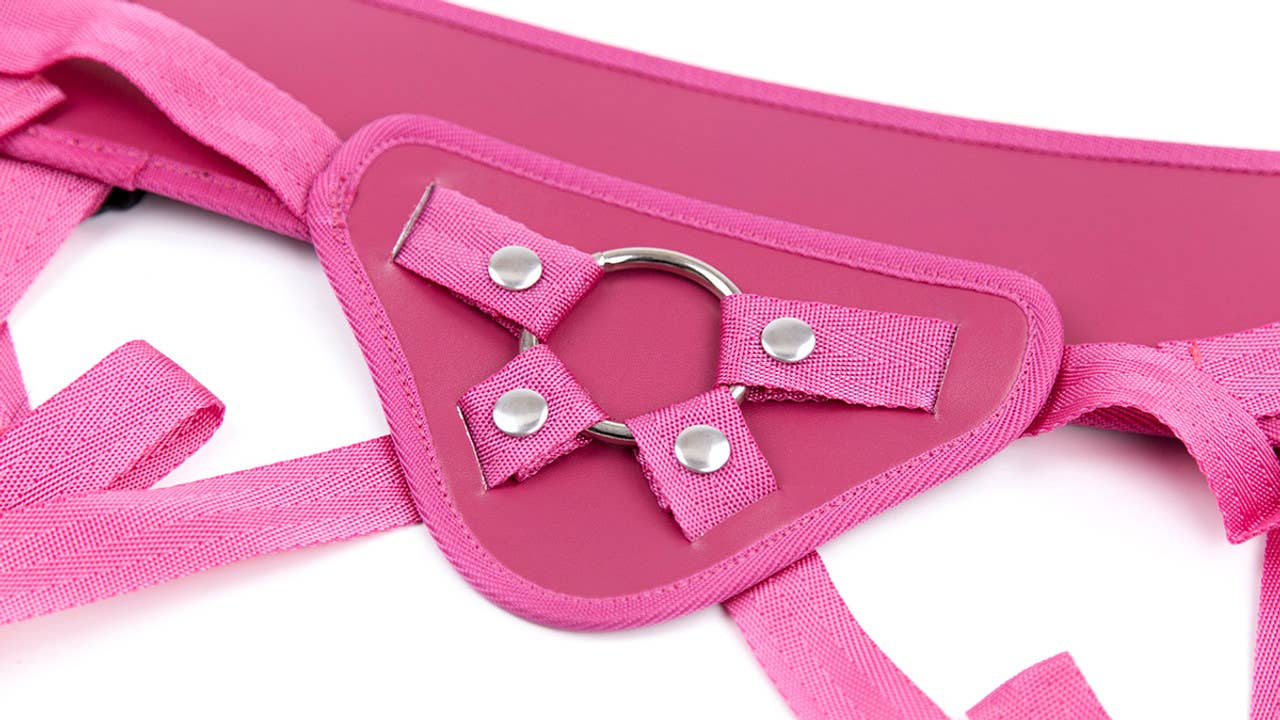 Strap On - Vegan Leather Harness - Pink