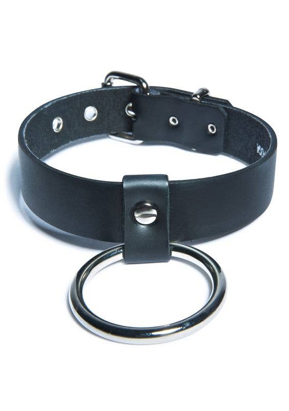 LARGE RING BONDAGE CHOKER