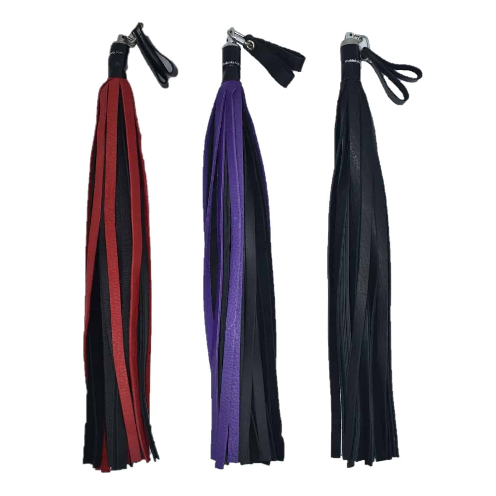 Chap Hide Floggers with Finger Loops