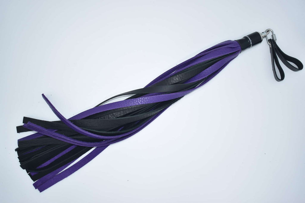 Chap Hide Floggers with Finger Loops